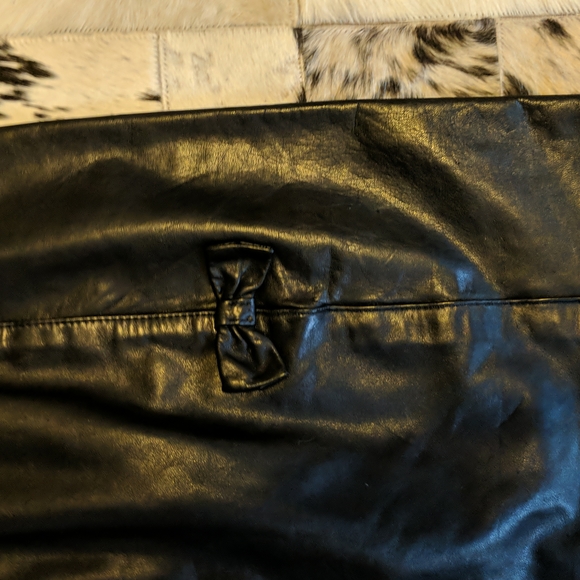 Authentic leather vintage pencil skirt - Picture 3 of 7